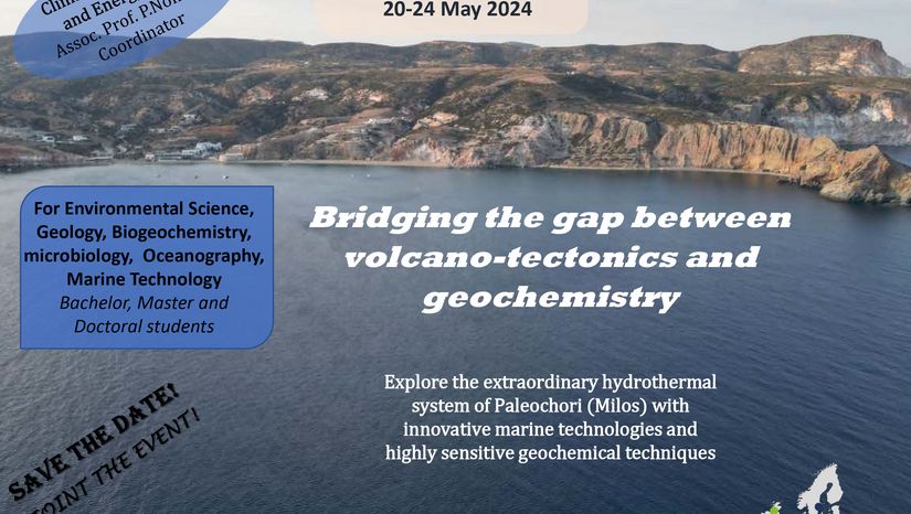 ΘΕΡΙΝΟ ΣΧΟΛΕΙΟ (CIVIS) - ΜΗΛΟΣ 20-24/5/2024 ΜΕ ΘΕΜΑ 'Bridging the gap between volcano-tectonics and geochemistry'